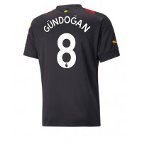 Manchester City Ilkay Gundogan #8 Fotballklær Bortedrakt 2022-23 Kortermet